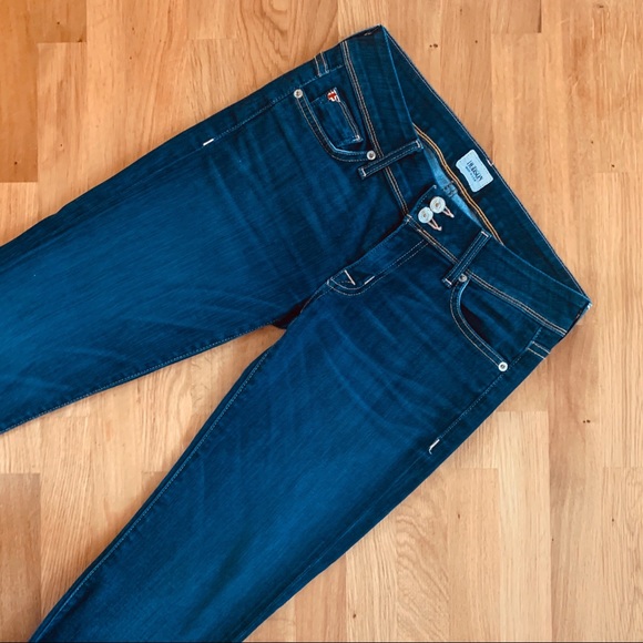 Hudson Ginny Crop Straight Jeans w/ Cuff Sz 27 - Picture 2 of 8